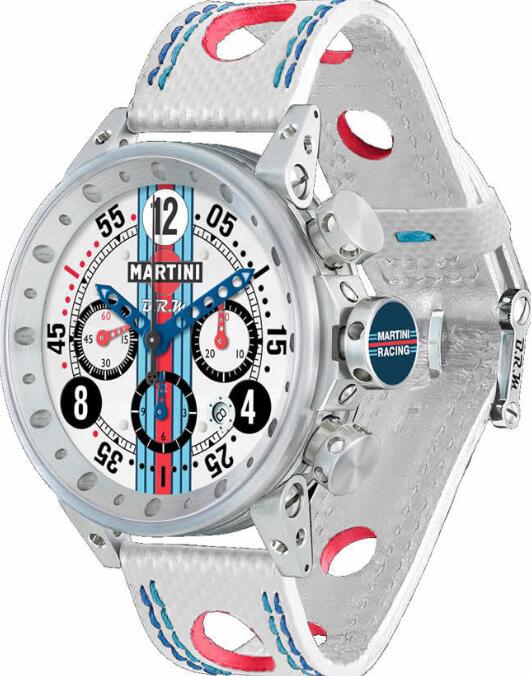 BRM Gulf JAGUAR V-12 Martini Racing White Dial V12-44-MR-01 Replica Watch